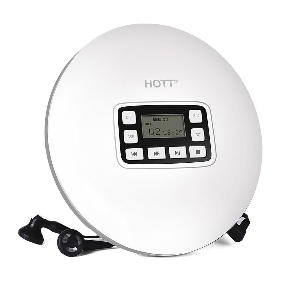 HOTT CD611 Portable Wireless Bluetooth CD Player Personal Compact Disc