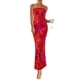 thumbnail image 1 of Vestido largo sin tirantes con estampado floral PRETTYGARDEN para mujer, 1 of 9