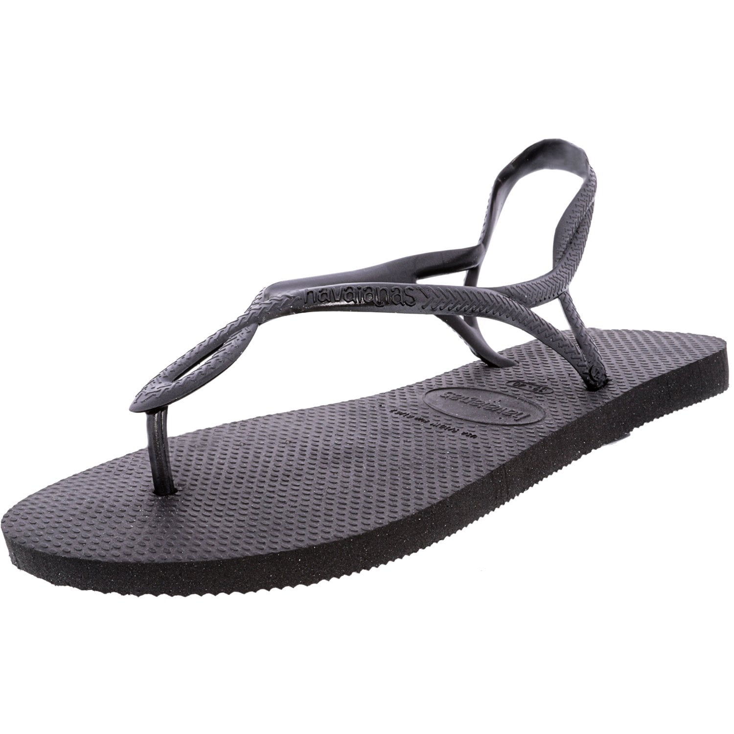 Havaianas - Havaianas Women's Luna Black Rubber Sandal - 9M - Walmart ...