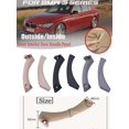 thumbnail image 3 of Side door handle outer cover kit for B-MW 3 series, inner door handle+hand cover side door armrest bracket for E90 E91 316 318 320 328 330 335 (right, 3 of 5