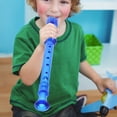 thumbnail image 2 of OULII Kids Flutes for Beginners Soprano Recorder Blue 1Pack, 2 of 8