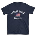 thumbnail image 1 of Locust Grove Georgia Patriot Men's Cotton T-Shirt, 1 of 1