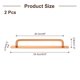 thumbnail image 2 of Uxcell 2pcs Adhesive Cabinet Handle 9.6" Drawer Handles Pulls for Closet Door, Gold Tone, 2 of 5