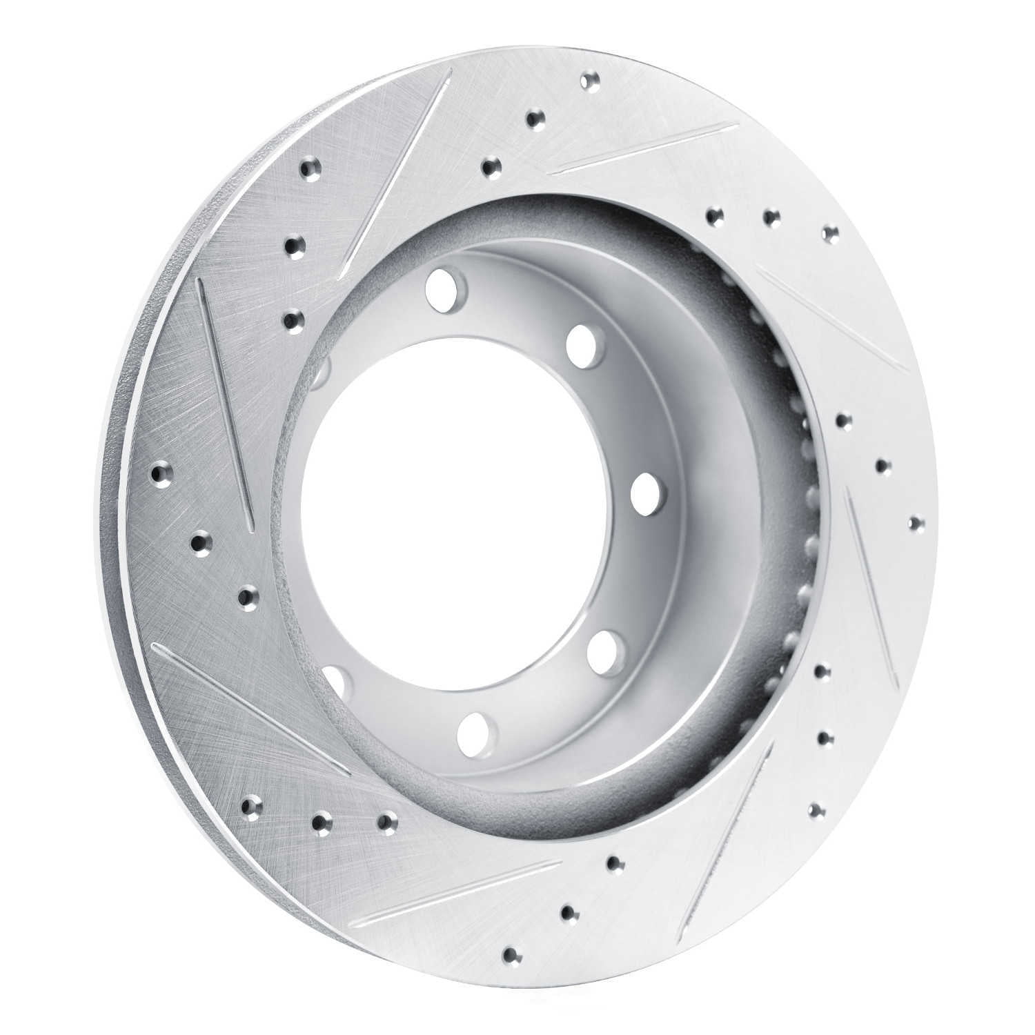 Dynamic Friction Company 631-40047R DFC Brake Rotor - Drilled And Slotted - Silver