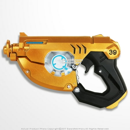 - OW Fantasy Foam Gun Tracer Weapon Cosplay Props LARP Shotgun Gold