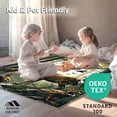 thumbnail image 4 of ODIKA 5'x7' Machine Washable Non-Slip Area Rug, Deer Hunting Mallard Wildlife Scene High Traffic Rug, Brown, 145220, 4 of 7