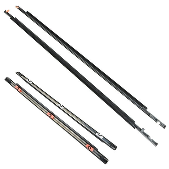 labwork 4PCS Set Front Rear Set Door Belt Molding Weatherstrip Replacement for 2007-2014 FJ Cruiser 68163-35041 68164-35041 6816235073 6816135073