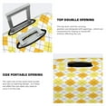 thumbnail image 3 of Susaid yellow argyle Elastic Print Elastic Washable Suitcase Cover with Hidden Zipper, Fits 18-32 Inch Luggage for Protection During Travel-X-Large, 3 of 7