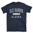 thumbnail image 1 of Old Harbor Alaska Classic Established Men's Cotton T-Shirt, 1 of 1