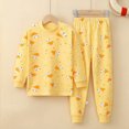 thumbnail image 4 of Youmylove Toddler Girls Boys Long Sleeve Top And Pants Sleepwear Clothes Cotton 2PCS Pajama Set Child Sleepwear Homewear Pjs, 4 of 4