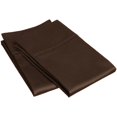 thumbnail image 1 of 400-Thread Count 100% Egyptian Cotton Elegant Solid Pillowcase Set Mocha / King, 1 of 3