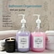 thumbnail image 4 of Dispensador de detergente para ropa, paquete de 2 botellas de vidrio de 1,9 L con bomba, 4 of 7