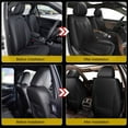 thumbnail image 7 of DIKSOAKR Car Seat Covers Fit for Honda Accord 2003-2017 Front 2 Seats Cover Waterproof Faux Leather Compatible Airbag Automotive Cushion Protector(2 Seats, Black), 7 of 7