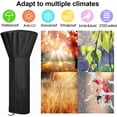 thumbnail image 2 of Waterproof Heavy Duty Gas Heater Cover with Drawstring Zipper Windproof Tear-Resistant Oxford Fabric 226 x 85 x 48 cm, 2 of 5
