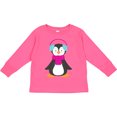 thumbnail image 3 of Inktastic Cute Penguin, Baby Penguin, Penguin with Scarf Boys or Girls Long Sleeve Toddler T-Shirt, 3 of 5