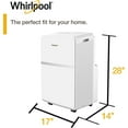 thumbnail image 3 of Whirlpool 6,500 BTU (10,000 BTU ASHRAE) 275 Sq ft 115V Portable Air Conditioner, White, WHAP101BWC, 3 of 8