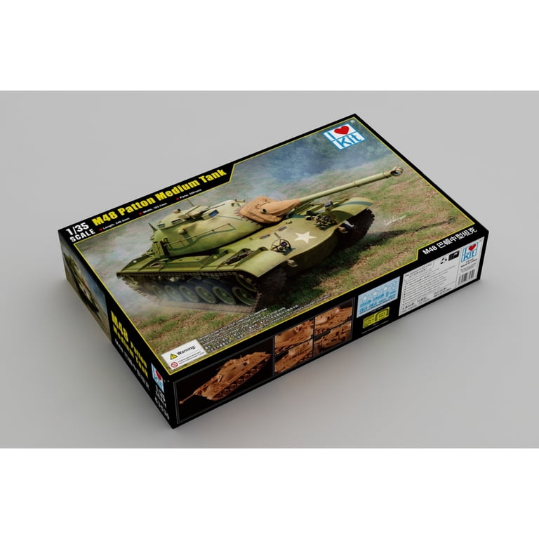 1:35 Scale M48 Patton Medium Tank Military Vehicle Model Kit