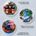 thumbnail image 4 of Blocks World Architecture Peach Garden Temple Village Bridge Waterfall Building Block 3D Diamond Mini Brick Toy For Gifts R230814, 4 of 6