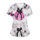 thumbnail image 5 of Puntoco Top de lactancia informal con cuello en V, manga corta y estampado de Halloween para mujer, 5 of 5