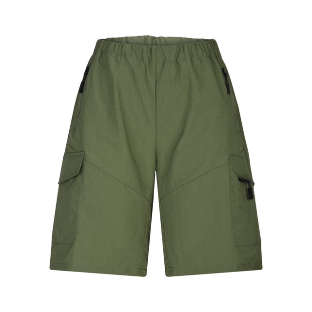 Pantalones cargo casuales de hombre con cremallera y cordón ajustable - Pantalones cortos de verano ajustados, varias tallas