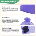thumbnail image 4 of Uxcell 100 Pack Fruit Protection Bags - 6x8 Inch Fruit Netting Bags with Drawstring Apply to Plants(Light Purple), 4 of 7