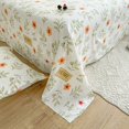 Skinfriendly Soft Sheets Household Printed Flat Bedroom King Queen