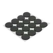 Non Slip Furniture Pads 1" (25mm x 2mm), 16 Pcs Adhesive Backed Round Rubber Feet Anti-Scratch Rubber Furniture Grippers for Hardwood Floor Electronics Bed Drawers DIY