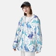 thumbnail image 4 of Pofeuu Rabbit2 Print Sun Protection Outdoor Lightweight Full Zip UV Cooling Hoodie Long Sleeve Summer Clothing for Outdoor Hiking-Medium, 4 of 5