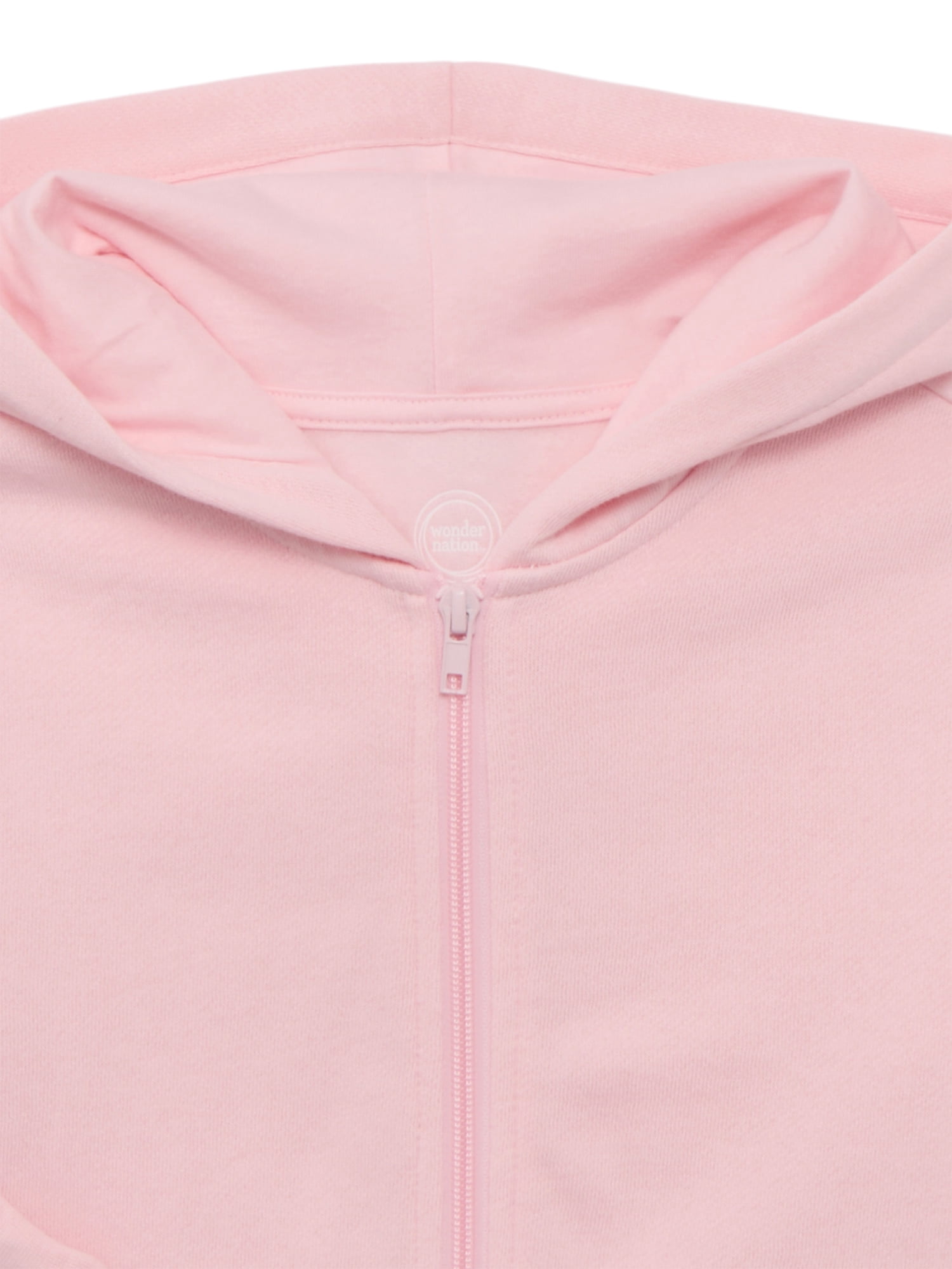 Wonder Nation Kids Fleece Zip Hoodie, Sizes 4-18 & Husky