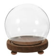 thumbnail image 1 of Miniature Glass Display Dome Round Plant Dome Glass Display Case with Base, 1 of 7