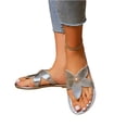 thumbnail image 6 of Willtoo Flat Sandals for Women Pearl Slides Flower Flip Flops Round Toe Comfortable Beach Dressy Shoes, 6 of 6