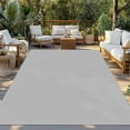 thumbnail image 3 of Fsddascl Grey Outdoor Rug for Patio/Deck/Porch, Non-Slip Large Area Rug 6 x 9 Ft, Modern Pure Gray Indoor Outdoor Rugs Washable Area Rugs, Reversible Camping Rug Carpet Runner, 3 of 5
