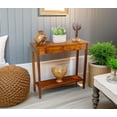 thumbnail image 2 of Fairway Avenue Home Solid Acacia Console Table with Drawer and Bottom Shelf, 2 of 7