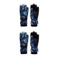 thumbnail image 3 of Jumpingount Guantes para niños Manoplas impermeables Estampado floral frío Fleece Nieve Hebilla ajustable Guante antideslizante para deportes al Type2 NO2, 3 of 6