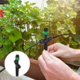 thumbnail image 5 of Uxcell 12-Pack Drip Irrigation Emitters, Adjustable 360 Degree Water Flow for 1/4" Tubing [Dark Green, Drip], 5 of 6