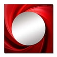 thumbnail image 2 of Designart "Vortex Of Red Perpetual Pulse" abstract spirals Square Mirror For Wall Decor - Large Red Square Printed Wall Mirror Art - Square Modern Mirror - Wall Mounted Square Large Mirror, 2 of 5