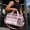 Pink, variant on Clear Waterproof PVC Duffel Bag Detachable Adjustable Strap Multi Pocket Large Capacity Venue Approved Fitness Travel Daily Storage Carry Bag