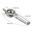 thumbnail image 2 of zanvin Kitchen Accessories Lemon Squeezer Stainless Steel Hand Press Juicer for Juicing Lemon,7.9x1.2Inch, 2 of 6