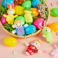 thumbnail image 4 of Joyfy 24 Packs Prefilled Easter Eggs with Toys,Easter Eggs with Finger Puppets Toys for Kids Toddler,Easter Basket Classroom Prize Supplies, 4 of 7