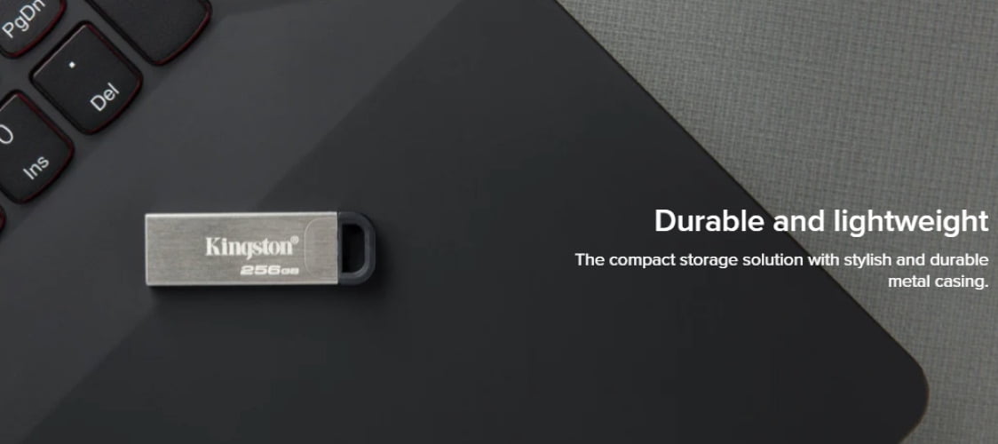 Kingston 128GB DataTraveler Kyson 200MBPS Read 60MBPS Write Speed Flash Drive (5-Pack) Bundle with USB-C Adapter (2 Items)
