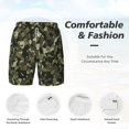 thumbnail image 3 of Mens Swim Trunks Camouflage Print Quick Dry Board Shorts with Compression Liner, 3 of 6