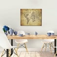 thumbnail image 5 of Naloa Vintage World Map Print Canvas Bathroom Wall Art,Bathroom Wall Art Decoration, Canvas Poster Prints,Decorative Paintings for Living Room, Bathroom, Kids Room, 5 of 6