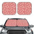 thumbnail image 2 of Sikiie Strawberry And Flowers Print Foldable Car Windshield Sun Visor, Car Window Sunshade Suitable for Sedan, SUV and Truck Car Accessories-Large, 2 of 6
