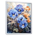 thumbnail image 2 of Designart "Medley Of Vibrant Pansies III" Pansies Floater Framed Wall Decor, 2 of 5