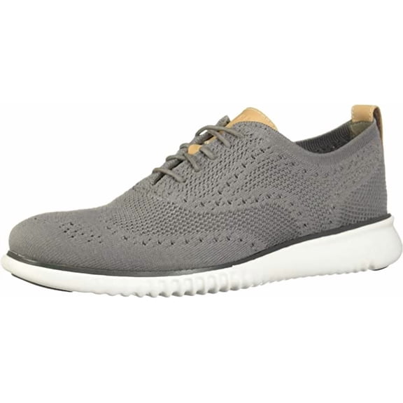 Cole Haan Men's 2.0 Zerogrand Stitchlite Oxford Shoes (Ironstone/Magnet/Optic White, 10)