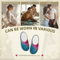 thumbnail image 7 of KLL Colorful Lightbulb Abstract Pattern Adult Unisex Cozy Slippers,Fuzzy Slip-on Slippers TPR Sole Slippers Comfort Plush Home Footwear for Indoor & Outdoor-39/40, 7 of 7