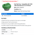 thumbnail image 2 of Fuel Tank Cap - Compatible with 1982 - 1986 Chevy K10 6.2L V8 Diesel 1983 1984 1985, 2 of 2
