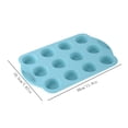 thumbnail image 5 of 1 Pack Silicone Muffin Pan 12 Cup Regular Size Cupcake Baking Tray BPA Free Nonstick Silicone Muffin Mold Oven Microwave Dishwasher Safe Blue, 5 of 8