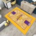 thumbnail image 2 of Dreammotif Yellow Basketball Court Rug, Modern Area Rug, Game Room Decor, Living Room Area Rugs, Bedroom Decor For Teens, Colorful Large Rug, 2 of 8