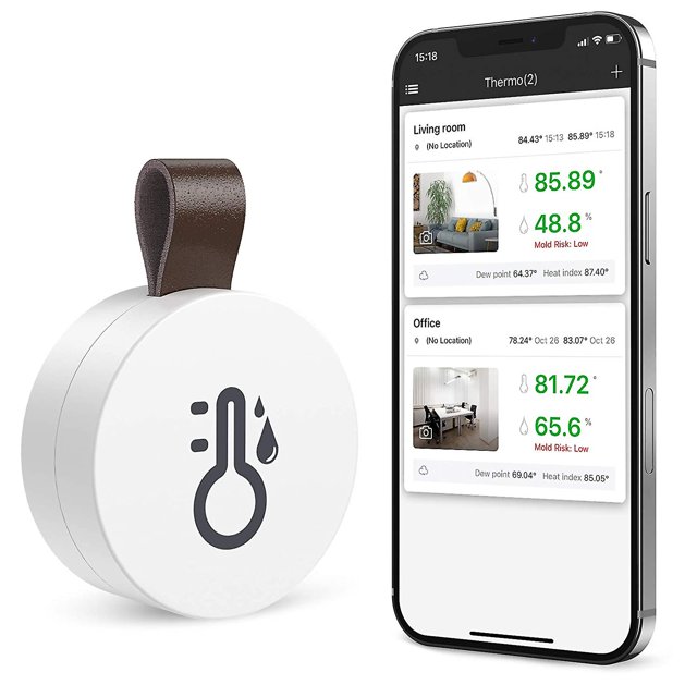Smart Bluetooth 5.0 Mini Electronic Thermo-Hygrometer Data Storage APP Thermometer